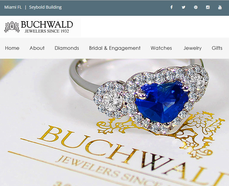 Portfolio, Buchwald Jewelers Website